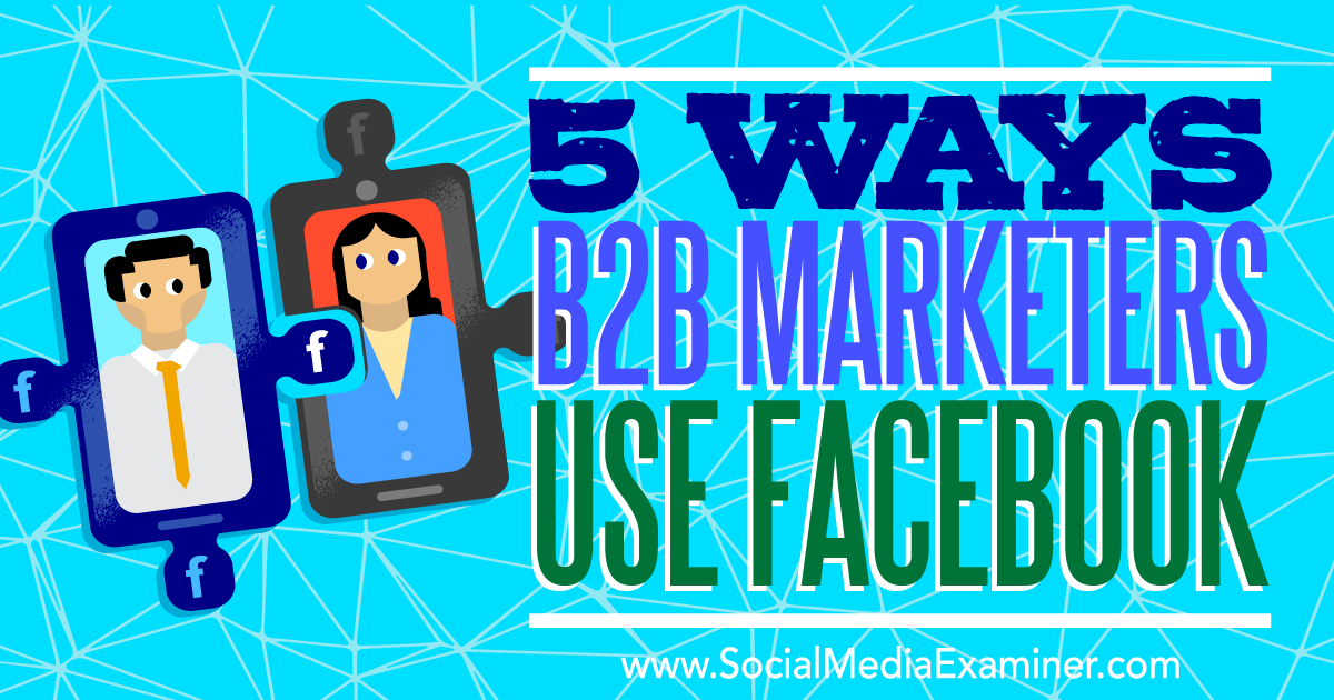 5 Ways B2B Marketers Use Facebook | Janinmat