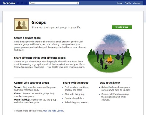 Difference between closed and private group on facebook