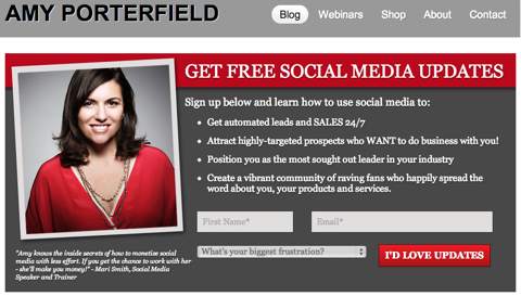 amy porterfield email subscription