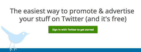 sign into clicktotweet.com with twitter id