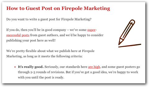example of guest blogging guidelines