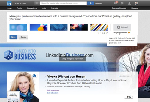 How to Use the New LinkedIn Header Image for Profiles : Social Media  Examiner