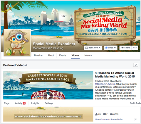 SMMW15 facebook featured video with link