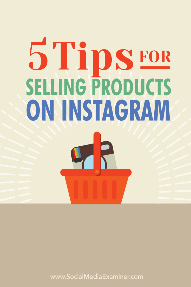 tips for selling on instagram