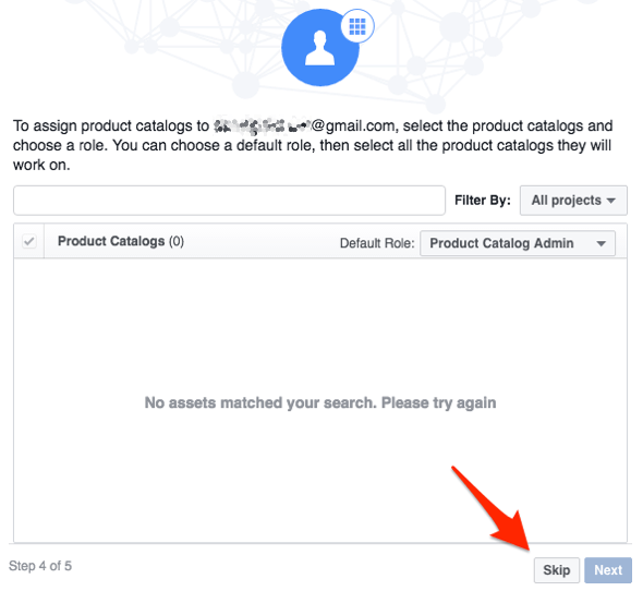 facebook assign product catalog