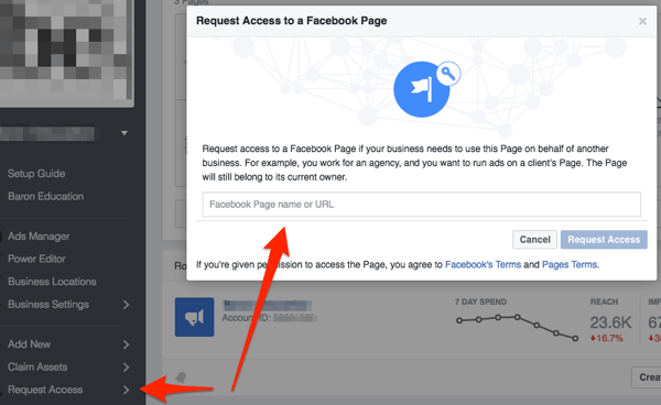 facebook request access to page