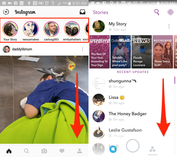 Instagram Stories vs. Snapchat—and the Champion Is? - PurseBop