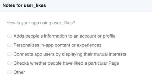 Explain how you'll use the Facebook likes data you collect.