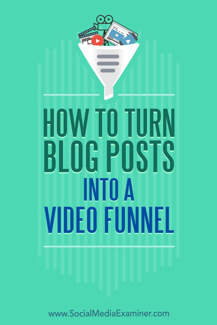Discover how to warm up and convert prospects by turning your blog posts into a three-part video funnel.