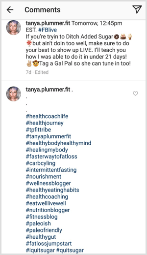 example of instagram post with multiple hashtags - most followed hashtags instagram