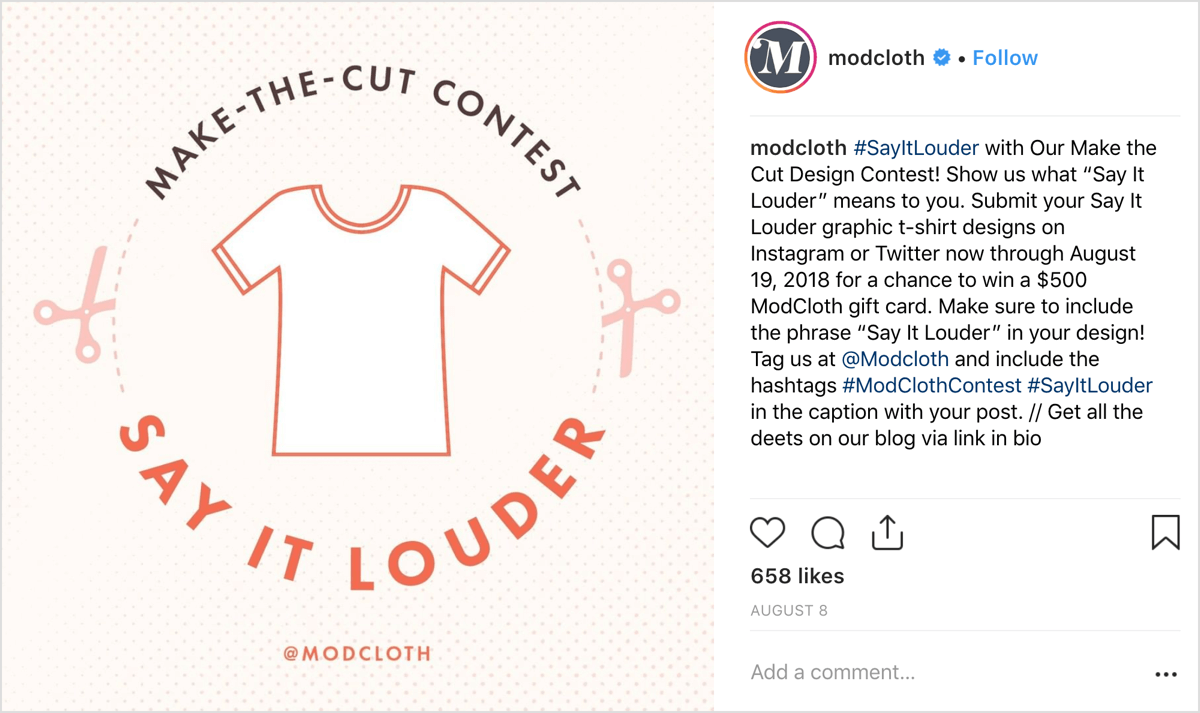 modcloth asked instagram users to share their own designs in original posts and offered a generous - how instagram s question sticker can promote your brand jumper media