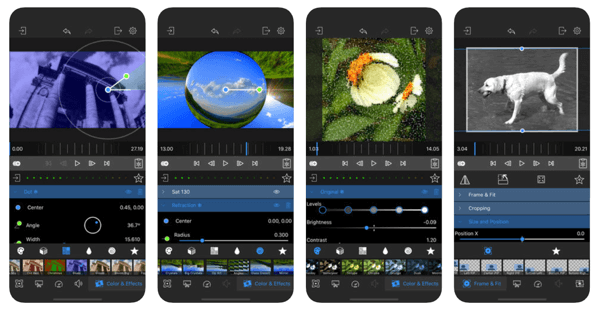 LumaFX is a video editing app.
