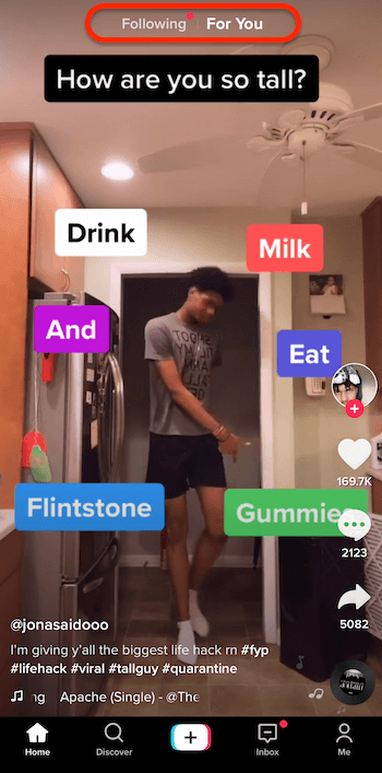 As seen on TikTok's  Page