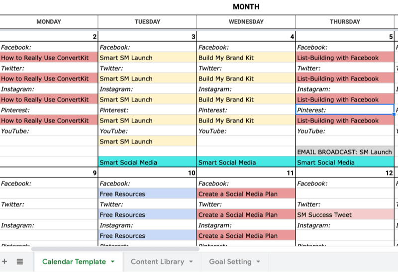 Creating A Content Calendar Social Media