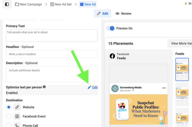 How to Use the Optimize Text Per Person Feature to Improve Facebook Ad ...