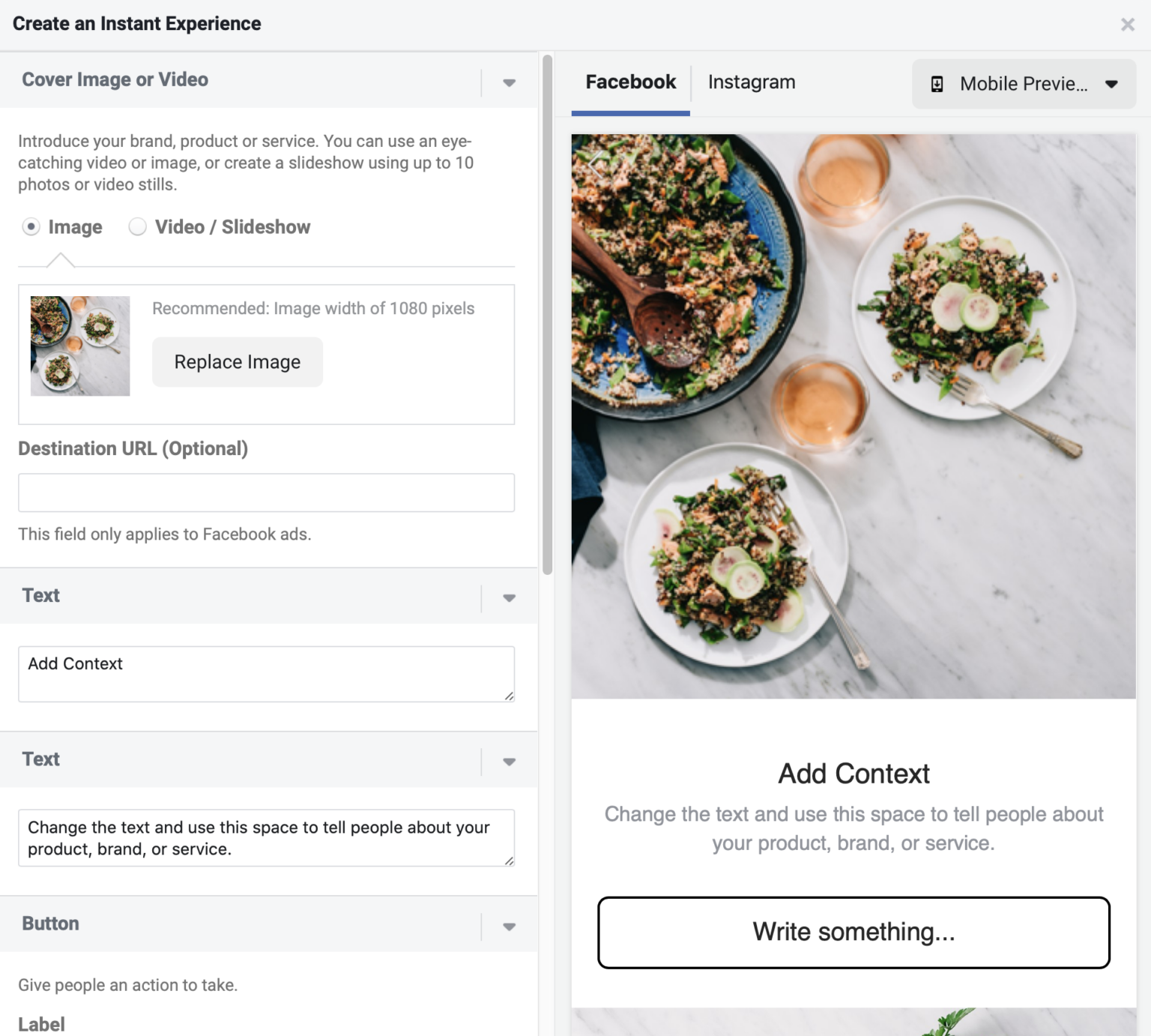 How to Use Instant Experiences on Facebook and Instagram : Social Media ...