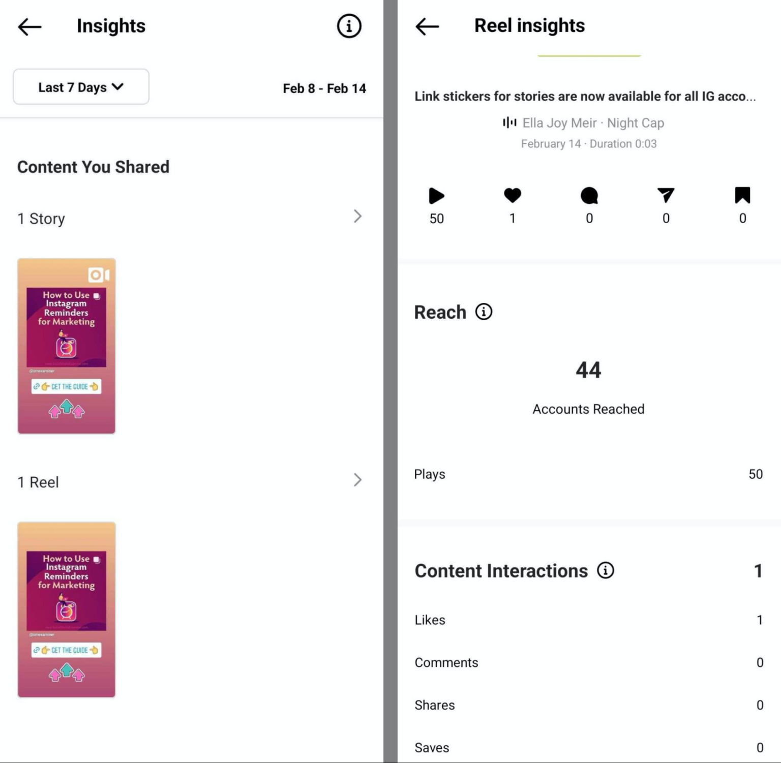 You can access all of the same metrics in Business Suite Insights... 