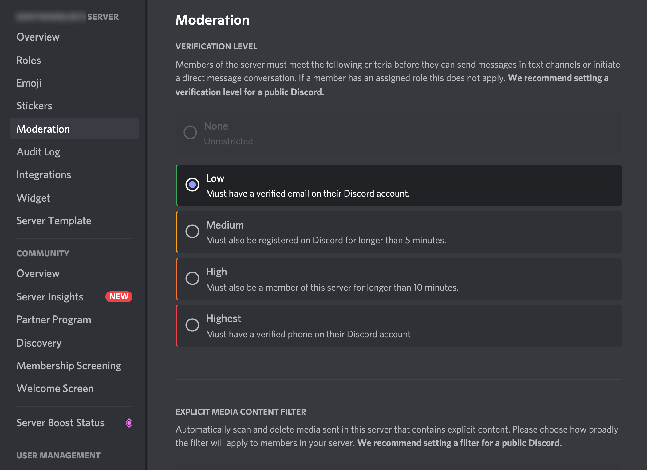 moderate your discord server and manage your community