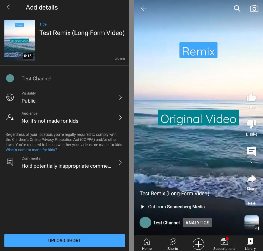 How to Easily Create YouTube Shorts With YouTube Remix : Social Media