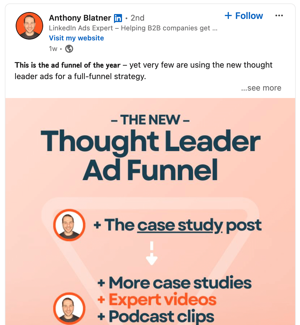 linkedin-ads-for-personal-profiles-how-to-create-thought-leader-ads-on-linkedin-story-and-journey-posts-example